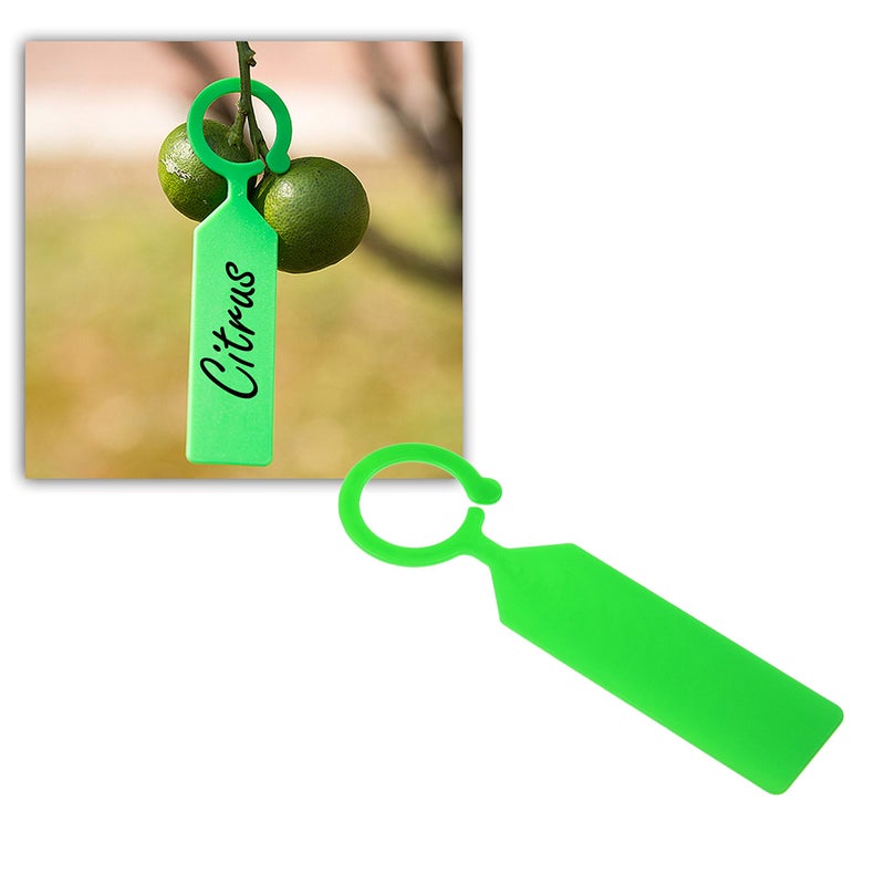 Kare Kind Plastic Garden Hanging Plant Tags 100pcs 11x2.5cm - Kare & Kind 100x Ring Tag Hanging Plant Labels - Colorful Plastic Plant Hook and Tree Tags - Image 5
